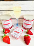 Strawberries + Champagne Soy Wax Candle