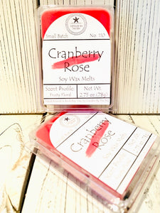 Cranberry Rose Soy Wax Melts