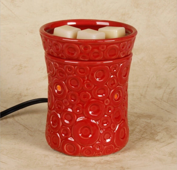 Wax Warmer-Red Circles