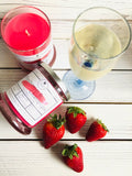 Strawberries + Champagne Soy Wax Candle