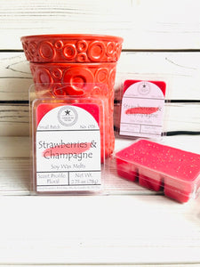 Strawberries + Champagne Soy Wax Melts